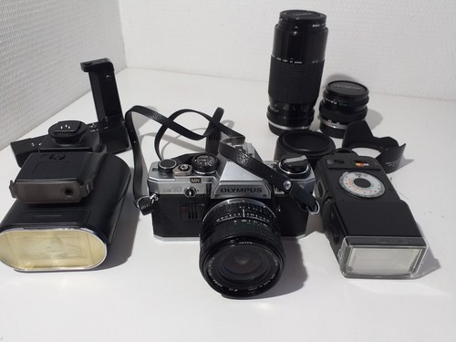Olympus om10 3 objectifs - olympus,