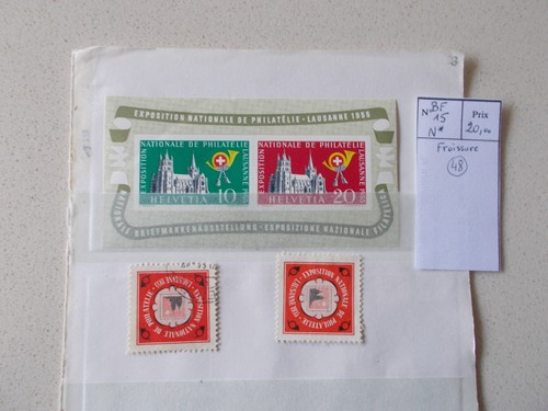 Timbres suisse bloc - timbres.suisse.bloc, feuillet