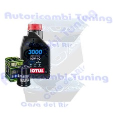 Set Entretien Huile Motul 3000 10W40 Filtre Derbi 125 Variant Sport 2012>2015