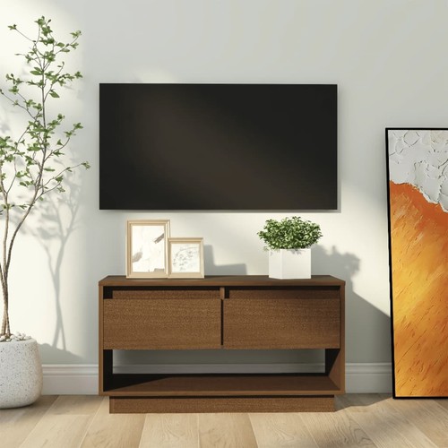 Meuble marron miel 74x34x40 - tv,