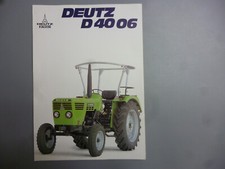 Deutz D 4006 Tractor Genuine Tractor brochure 2 pages W 1099-322-40