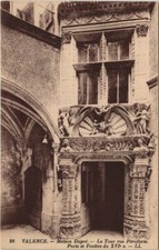 Old postcard Valencia Maison Dupre, door and window France (1091792)