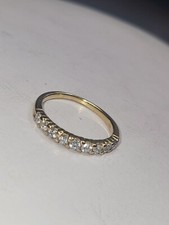 Demi Alliance Or Jaune 9 diamants Occasion