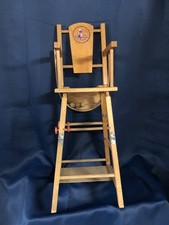 Chaise haute de poupée vintage
