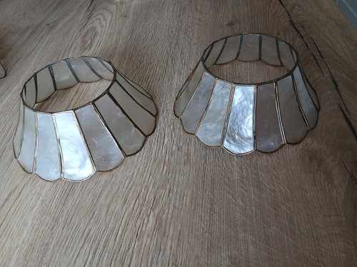 Abat jour nacre pieces - jour,