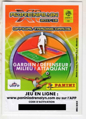Panini adrenalyn ligue - ligue, 1