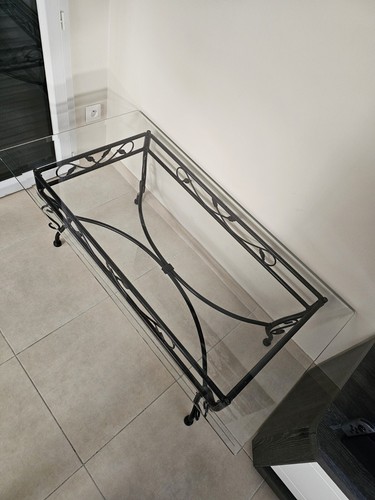 Table basse verre fer - basse, en