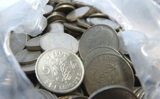 100x pièces 5 francs Belges