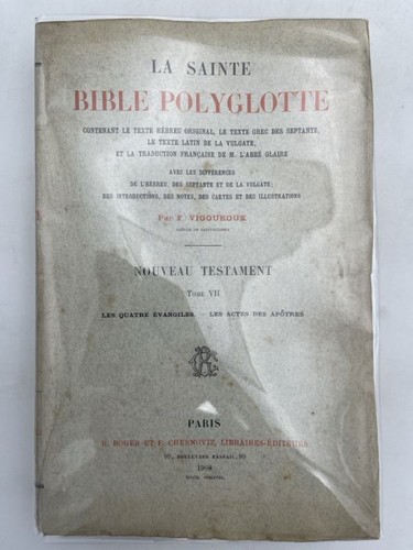 Sainte bible polyglotte - bible,