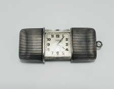 Antique  Movado Ermeto Chronometre Sterling Silver Traveling Watch