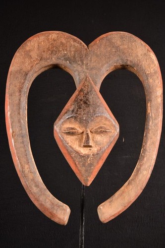 Masque kwele africain ancien - kwele, /