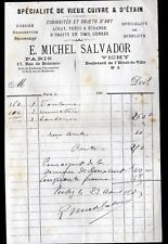 VICHY (03) ART / COPPER & TIN OBJECTS "E. MICHEL SALVADOR" in 1905