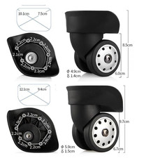 2pcs Luggage Wheels Replacement for DELSEY 0076 JL050 A-88 A24 JL-049 A96 wheel