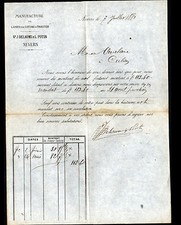 NEVERS (58) WOOL & COTTON KNITTING FACTORY "DELAUME & GOSSIP" in 1880