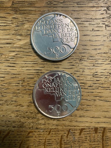 Belgique pièces 500 - 2, de