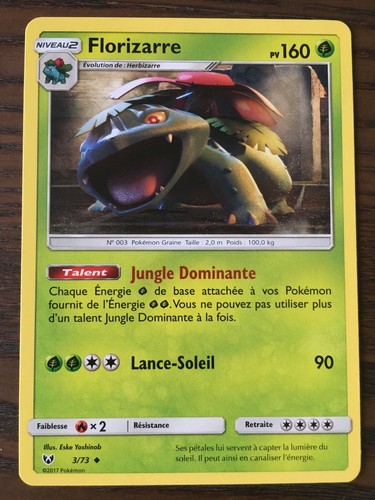 Carte pokémon unco - pokémon, florizarre