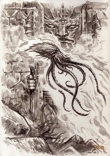 Peinture originale steampunk - peinture,