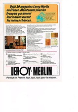 PUBLICITE  1978   LEROY MERLIN