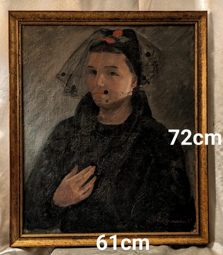 Portrait femme mantille - la,