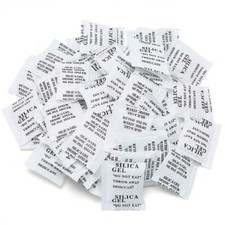 100 Count 1 Gram Silica Gel Desiccant Moisture Absorber Dehumidifier Drying Bags