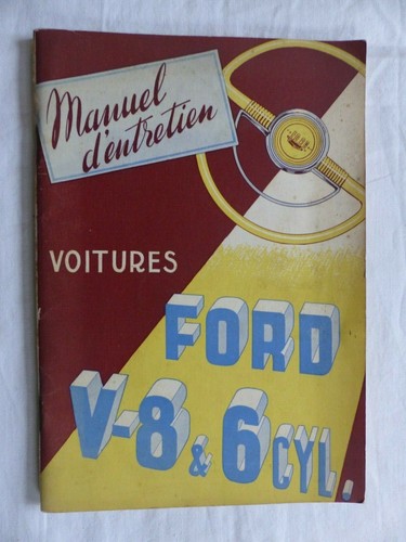 Manuel entretien ford - entretien, /