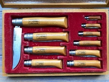 Ancien Couteau "OPINEL LA MAIN COURONNÉE" COFFRET BOIS NEUF VINTAGE KNIFE MESSER