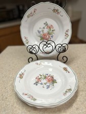 SET OF 3 Arcopal PROVINCIAL 9" Large Rim Soup Bowls; Excellent Condition