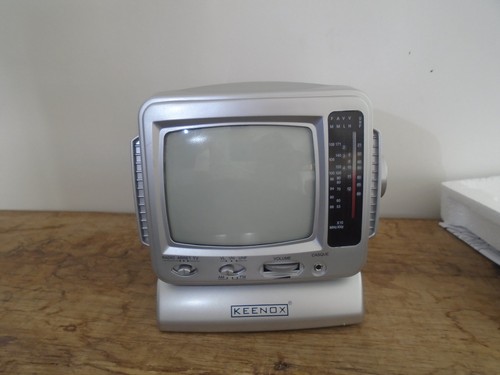 Mini television noir blanc - noir,