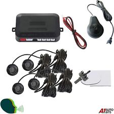 Recul Noir Capteur Stationnement 4X Kit Humain Voix Alarme Urgence Voiture SUV