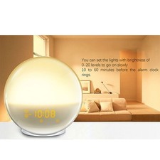 R��veil Lever de Soleil Enfant avec Deux Alarmes et Options Sons Naturels