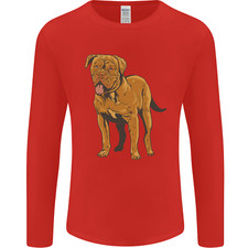French Mastiff Dogue Bordeaux Dog Mens Long Sleeve T-Shirt