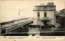 CPA Salute to the Belgian Flag at the Ministry (992933)