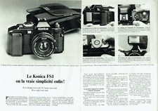  publicité Advertising 0422 1979  appareil photo Konica FS1  2 pages