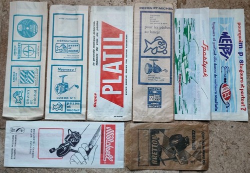 Anciens sachets pêche - sachets,