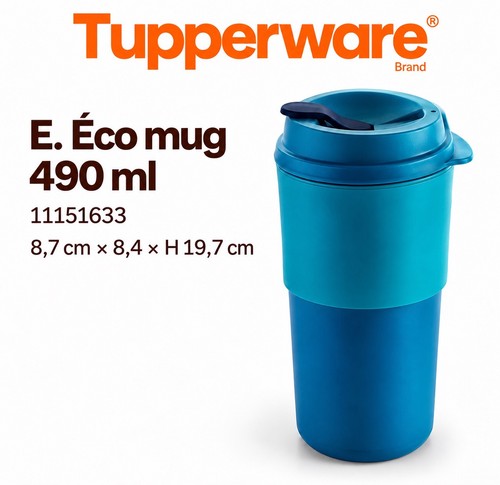 Tupperware éco mug 490 ml - tupperware,