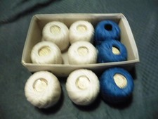 LOT DE 9 PELOTES DE COTON
