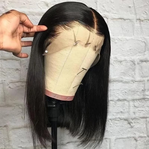Human hair bob wig 13x4 - human,