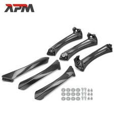 6x Porte Aménagement Intérieur Fibre de Carbone Avant Arrière Gauche Droite pour