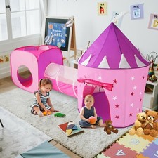 Princess Girls Pop up Castle Kids Play Tent & Tunnel Set w Case. FAST SHIPPING!!