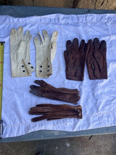 Lot anciennes paires gants - lot, de