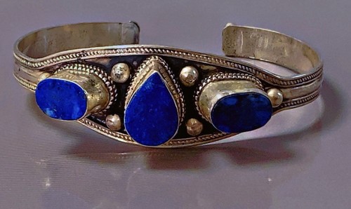 Ancien bracelet argent lapis