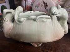 Attribué à Jérôme Massier Jardinière en Faïence à Anses « Art Nouveau »