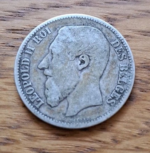 Pièce belgique 2 franc - -,