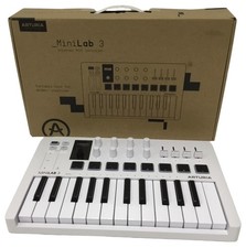 ARTURIA MINILAB 3 MIDI KEYBOARD CONTROLLER WHITE WITH BOX (EPJ030210)