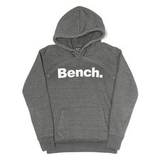 BENCH Hoodie Femme Gris Coton