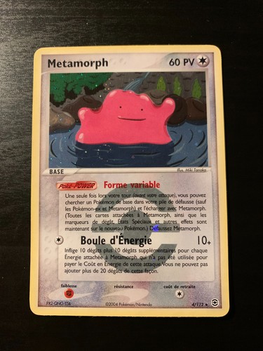 Carte pokémon metamorph - pokémon,