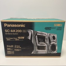 Panasonic SC-AK200 5 Disc CD Player Double Cassette Tuner Radio HiFi System
