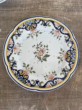 Ancienne assiette fleurs