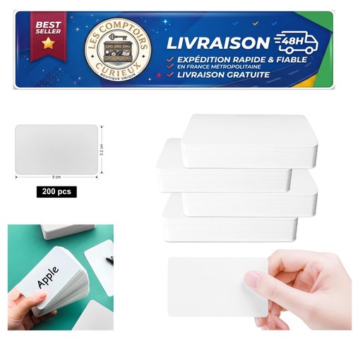 200 cartes papier kraft - , 6