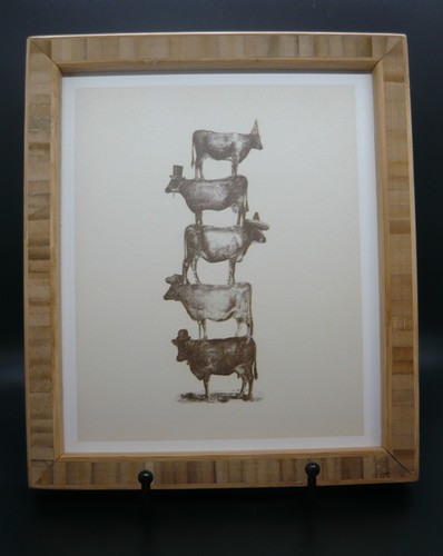 Cow nuts framed picture - nuts, of